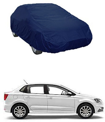 CoNNexXxionS Car Cover For Volkswagen Ameo (Without Mirror Pockets)(Blue)
