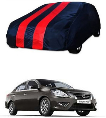 A+ RAIN PROOF Car Cover For Nissan Sunny (Without Mirror Pockets)(Red, Blue)