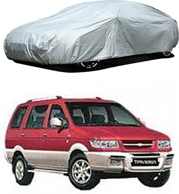 CoNNexXxionS Car Cover For Chevrolet Tavera (Without Mirror Pockets)(Silver)