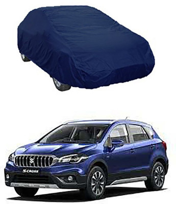 CoNNexXxionS Car Cover For Maruti Suzuki S-Cross (Without Mirror Pockets)(Blue)