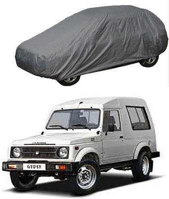 CoNNexXxionS Car Cover For Maruti Suzuki Gypsy (Without Mirror Pockets)(Grey)