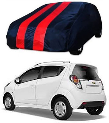 CoNNexXxionS Car Cover For Chevrolet Beat (Without Mirror Pockets)(Red, Blue)