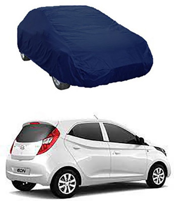 CoNNexXxionS Car Cover For Hyundai Eon (Without Mirror Pockets)(Blue)