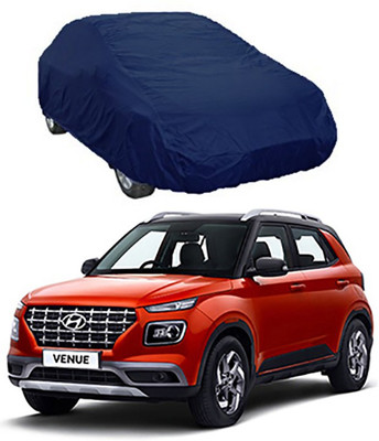 CoNNexXxionS Car Cover For Hyundai Venue (Without Mirror Pockets)(Blue)