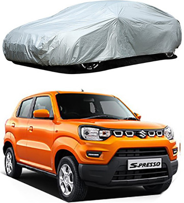 CoNNexXxionS Car Cover For Maruti Suzuki S-Presso (Without Mirror Pockets)(Silver)