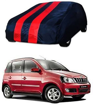 CoNNexXxionS Car Cover For Mahindra Quanto (Without Mirror Pockets)(Red, Blue)