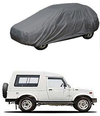 CoNNexXxionS Car Cover For Maruti Suzuki Gypsy King (Without Mirror Pockets)(Grey)