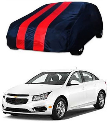 CoNNexXxionS Car Cover For Chevrolet Cruze (Without Mirror Pockets)(Red, Blue)
