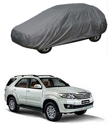 A+ RAIN PROOF Car Cover For Toyota Fortuner Old (Without Mirror Pockets)(Grey)