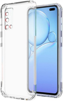 Phone Back Cover Bumper Case for Vivo V19(Transparent, White, Grip Case, Pack of: 1)