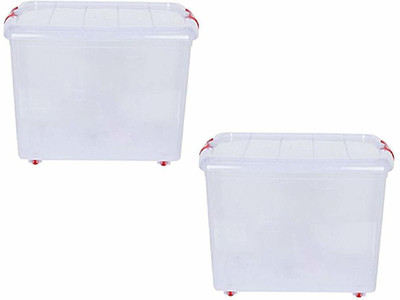 T TOPLINE Plastic Utility Container  - 25 L(Pack of 2, White)