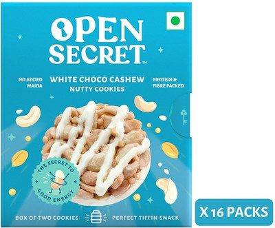 Open Secret 32 Healthy Choco Cashew no added maida cookies|2 cookies per box(16 x 25 g)