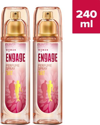 ENgAgE Perfume Body Spray - For Women(120 ml) Deodorant Spray  -  For Women (120 ml, Pack of 2)