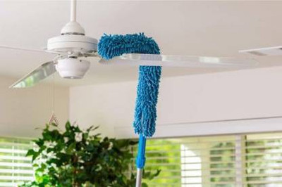 MALOCK Cleaning Brush Feather Microfiber Duster with Extendable Rod Dust Cleaner Fit Ceiling Fan Car Home Office Cleaning Tools Wet and Dry Duster NA Duster