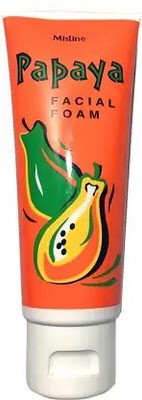 Mistine PAPAYA FACIAL FOAM ORANGE 100G Face Wash(100 ml)
