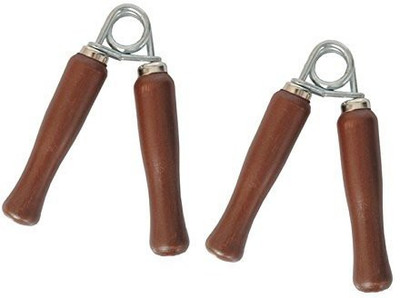 SMAF HAND GRIPPER PACK OF 2 WOODEN GRIPPER FOR BOYS & GIRLS FITNESS MODEL GRIP Hand Grip/Fitness Grip(Brown)