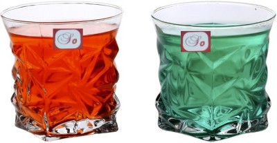 AFAST (Pack of 2) Transparent Clear Water And Juice Glass Set (Set Of 2) -G90 Glass Set Water/Juice Glass(250 ml, Glass, Clear)