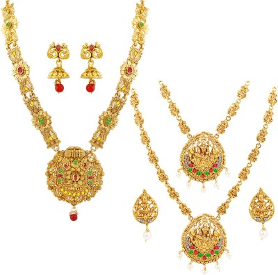 SILVER SHINE Alloy Gold-plated Gold Jewellery Set(Pack of 1)