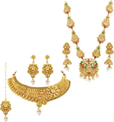 ShreejiHuf Alloy Gold Jewellery Set(Pack of 1)