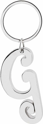 gtrp G Letter/Alphabet Big Size Premium Metallic Keychain Key Chain