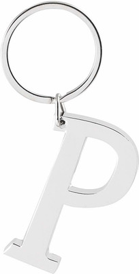 gtrp P Letter/Alphabet Big Size Premium Metallic Keychain Key Chain