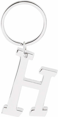 gtrp H Letter/Alphabet Big Size Premium Metallic Keychain Key Chain