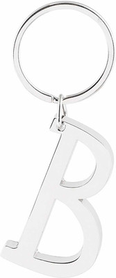 gtrp B Letter/Alphabet Big Size Premium Metallic Keychain Key Chain