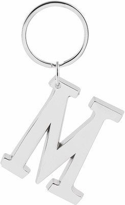 gtrp M Letter/Alphabet Big Size Premium Metallic Keychain Key Chain