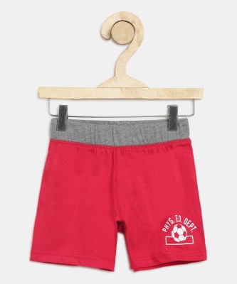 The Children's Place Short For Boys Casual Solid Cotton Blend(Red, Pack of 1)