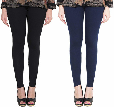 K M R GARMENTS Ethnic Wear Legging(Black, Solid)