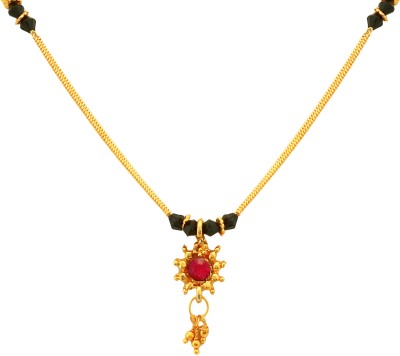 Divastri Jewellery Traditional One gram gold Temple Mangal sutra Set chain Pendant Necklace Black beads Chains golden South Tanmaniya vati Mangalsutra for Women girls latest design new Copper, Brass Mangalsutra