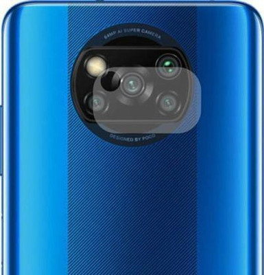 DAFFIN Back Camera Lens Glass Protector for Camera guard Poco X3(Pack of: 1)