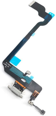 Shockware USB Charging Port Board Flex_27 iPhone XS Max Silver Charging Connector Flex cable