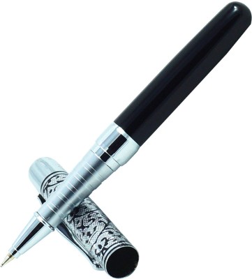 auteur Nanu Black Colour Designer With Silver Cap & Trims Executive Roller Ball Pen(Blue)