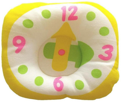 aurapuro Cotton Abstract Sleeping Pillow Pack of 1(Yellow)