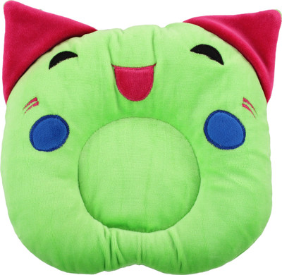 Honey Boo Polyester Fibre Abstract Baby Pillow Pack of 1(Green)
