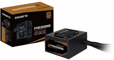 GIGABYTE P650B 80 Plus Bronze 650 Watts Computer PSU with 6 SATA Cables(Black)
