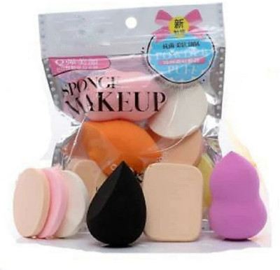 Glamezone 6 in 1 Makeup Sponge and Puff set for Makeup