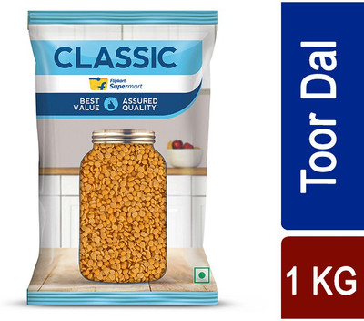 Classic Toor/Arhar Dal (Split) by Flipkart Grocery(1 kg)