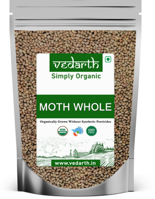 Vedarth Organic Brown Mot Matki (Whole)(500 g)