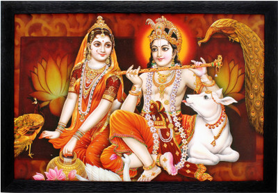 TS NANDA Radha Krishna Religious Frame