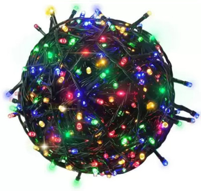 Roseleaf 135 LEDs 45 m Multicolor Color Changing, Flickering, Steady String Rice Lights(Pack of 1)