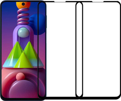 Karpine Edge To Edge Tempered Glass for Samsung Galaxy M51(Pack of 2)
