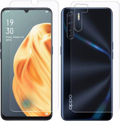 TevarSmart Front and Back Tempered Glass for OPPO F15(Pack of 2)
