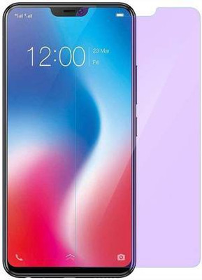 FlipSmartGuard Tempered Glass Guard for VIVO V9 anti blue ray tempered glass full screen coverage (except edges), smart screen protector full screen coverage ( except edges) blue light resistant eyes protect film for (anti blue) full screen coverage (except edges) transparent(Pack of 2)