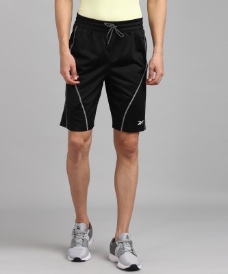 REEBOK Solid Men Black Sports Shorts