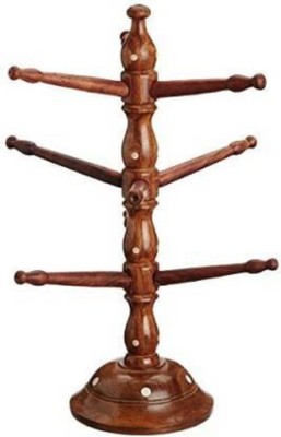 VDIX Wooden handmade tree shape bangle stand / Bangle 9 rod (Brown) Decorative Showpiece  -  38 cm(Wood, Brown)