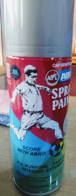 AIPL-ABRO Silver Spray Paint 400 ml(Pack of 1)
