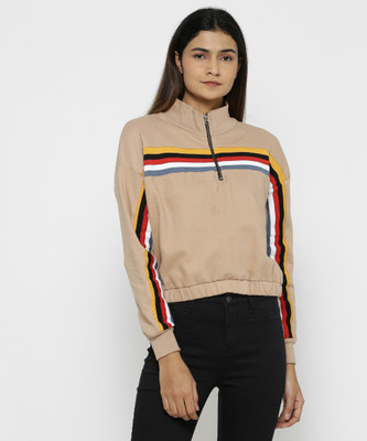METRONAUT Full Sleeve Solid Women Sweatshirt
