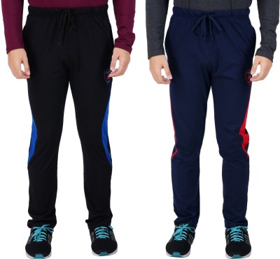 MERINO Solid Men Black, Blue Track Pants